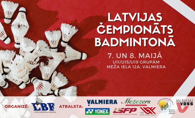 Latvijas jauniešu čempionāts badmintonā Valmierā